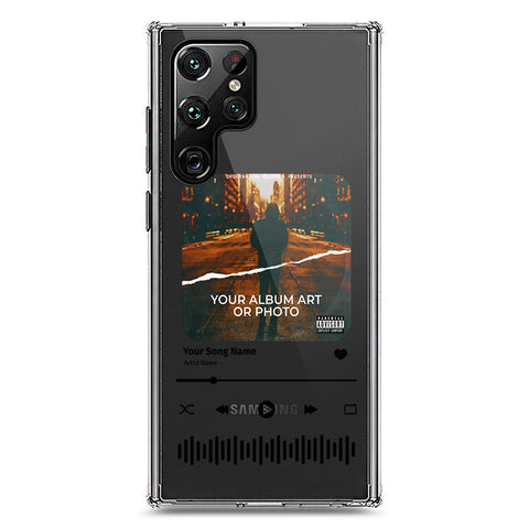 Samsung Galaxy S22 Ultra 5G Cover - Personalised Album Art Series - Clear Phone Case - Soft Silicon Borders