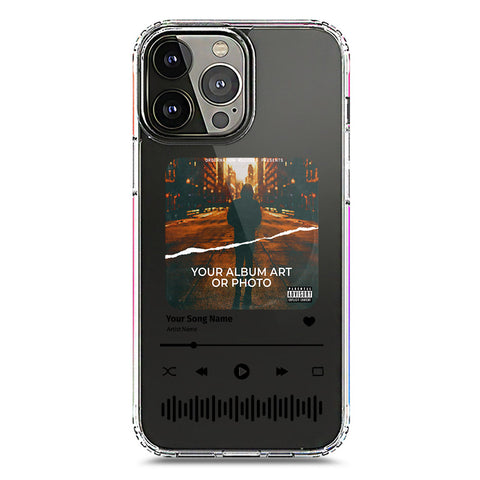 iPhone 13 Pro Max Cover - Personalised Album Art Series - Clear Phone Case - Soft Silicon Borders