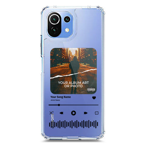 Xiaomi Mi 11 Lite Cover - Personalised Album Art Series - Clear Phone Case - Soft Silicon Borders