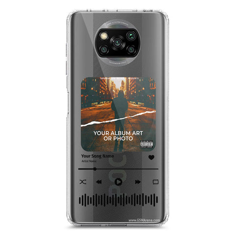 Xiaomi Poco X3 Cover - Personalised Album Art Series - Clear Phone Case - Soft Silicon Borders
