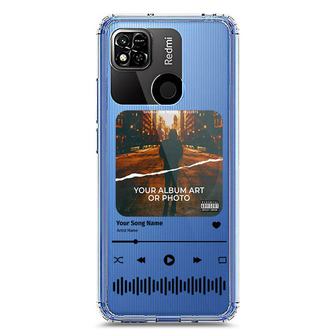 Xiaomi Redmi 10A Cover - Personalised Album Art Series - Clear Phone Case - Soft Silicon Borders