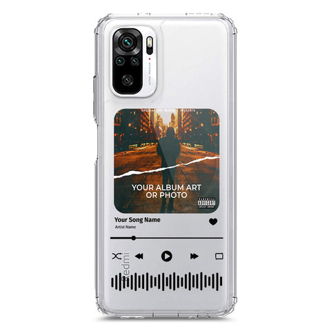 Xiaomi Redmi Note 10S Cover - Personalised Album Art Series - Clear Phone Case - Soft Silicon Borders