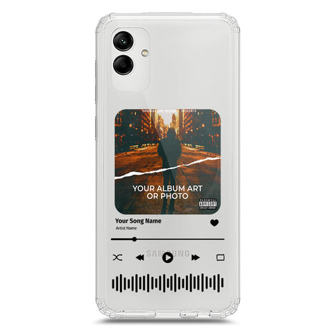 Samsung Galaxy A02s Cover - Personalised Album Art Series - Clear Phone Case - Soft Silicon Borders