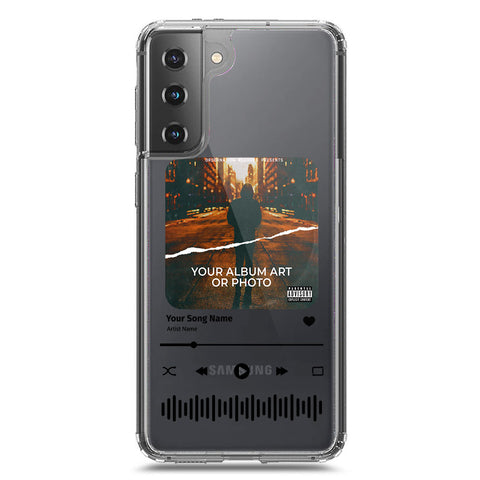 Samsung Galaxy S21 Plus 5G Cover - Personalised Album Art Series - Clear Phone Case - Soft Silicon Borders