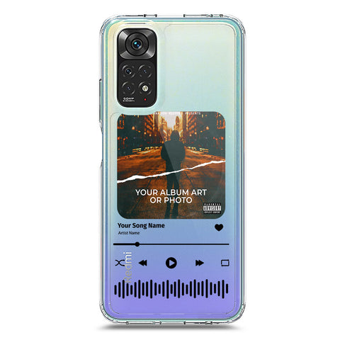 Xiaomi Redmi Note 11S Cover - Personalised Album Art Series - Clear Phone Case - Soft Silicon Borders