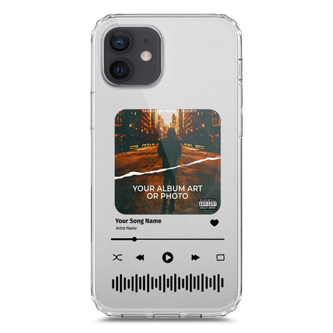 iPhone 12 Cover - Personalised Album Art Series - Clear Phone Case - Soft Silicon Borders