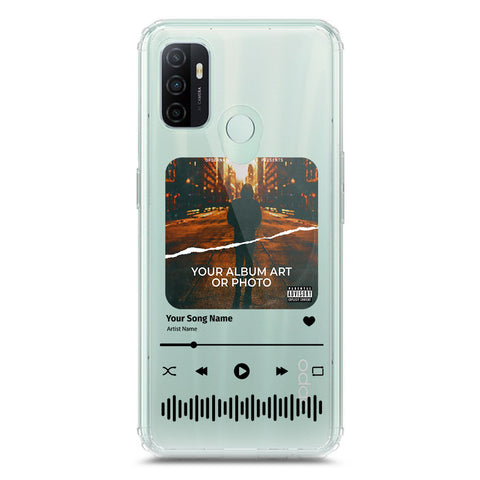 Oppo A53 Cover - Personalised Album Art Series - Clear Phone Case - Soft Silicon Borders