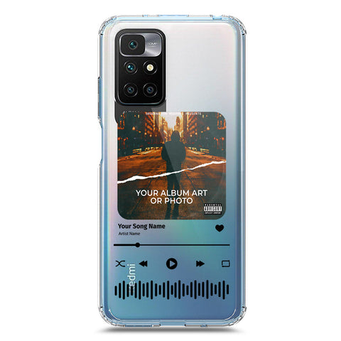 Xiaomi Redmi 10 Cover - Personalised Album Art Series - Clear Phone Case - Soft Silicon Borders
