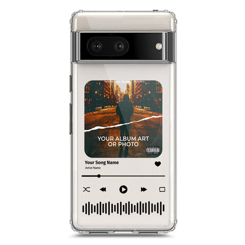 Google Pixel 7 Cover - Personalised Album Art Series - Clear Phone Case - Soft Silicon Borders