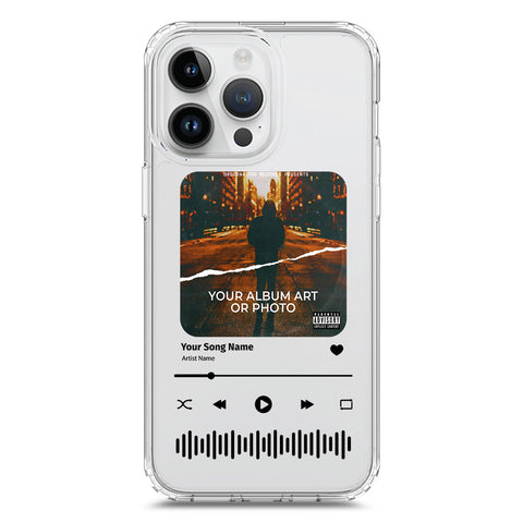 iPhone 15 Pro Max Cover - Personalised Album Art Series - Clear Phone Case - Soft Silicon Borders
