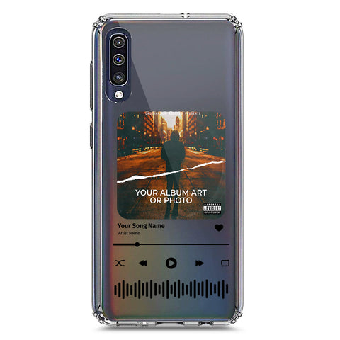 Samsung Galaxy A50 Cover - Personalised Album Art Series - Clear Phone Case - Soft Silicon Borders