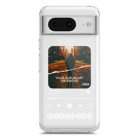 Google Pixel 8 Cover - Personalised Album Art Series - Clear Phone Case - Soft Silicon Borders