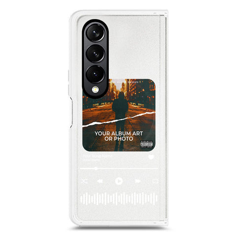 Samsung Galaxy Z Fold 4 5G Cover - Personalised Album Art Series - Clear Phone Case - Soft Silicon Borders
