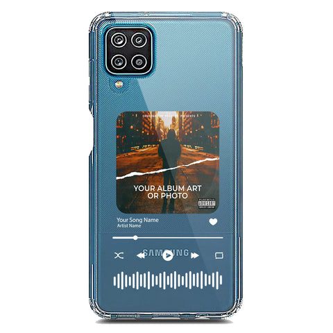 Samsung Galaxy A12 Cover - Personalised Album Art Series - Clear Phone Case - Soft Silicon Borders