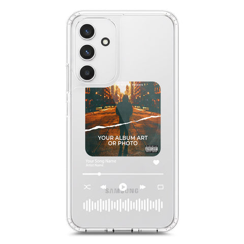 Samsung Galaxy A54 Cover - Personalised Album Art Series - Clear Phone Case - Soft Silicon Borders