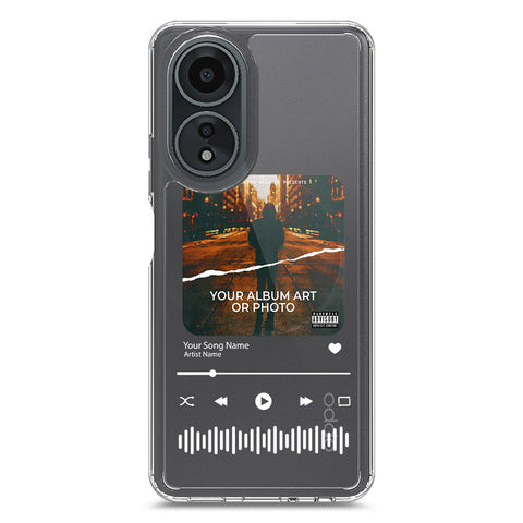 Oppo A58 4G Cover - Personalised Album Art Series - Clear Phone Case - Soft Silicon Borders