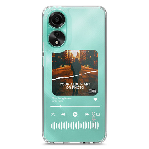 Oppo A78 4G Cover - Personalised Album Art Series - Clear Phone Case - Soft Silicon Borders