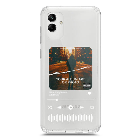 Samsung Galaxy A05 Cover - Personalised Album Art Series - Clear Phone Case - Soft Silicon Borders