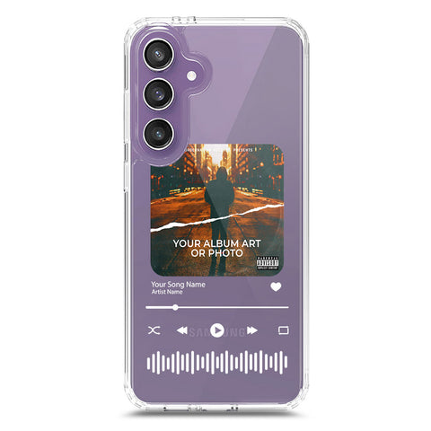 Samsung Galaxy S25 Plus Cover - Personalised Album Art Series - Clear Phone Case - Soft Silicon Borders