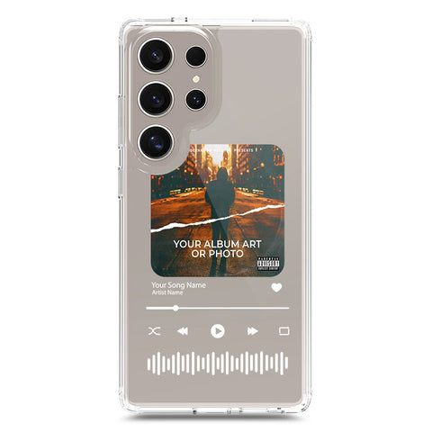 Samsung Galaxy S24 Ultra Cover - Personalised Album Art Series - Clear Phone Case - Soft Silicon Borders