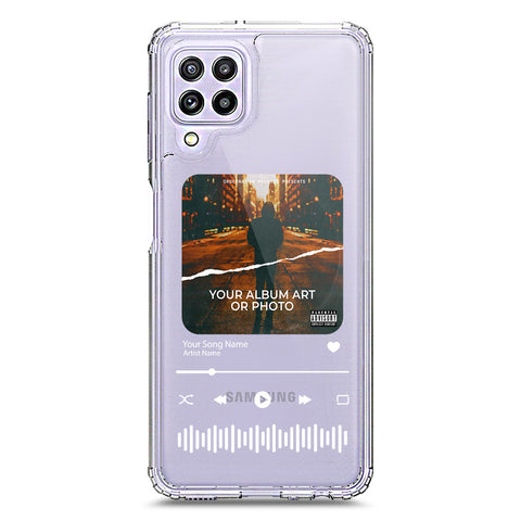 Samsung Galaxy A22 Cover - Personalised Album Art Series - Clear Phone Case - Soft Silicon Borders