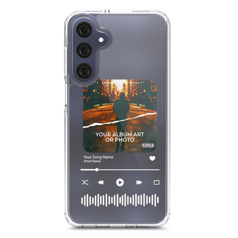 Samsung Galaxy A16 Cover - Personalised Album Art Series - Clear Phone Case - Soft Silicon Borders