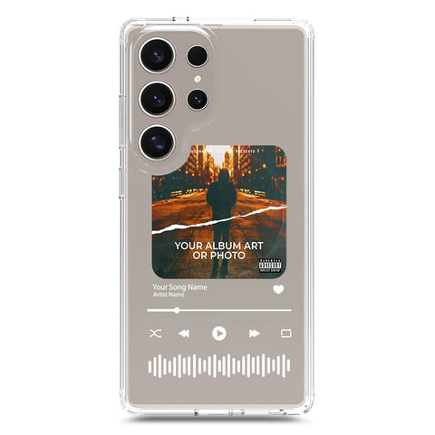 Samsung Galaxy S25 Ultra Cover - Personalised Album Art Series - Clear Phone Case - Soft Silicon Borders