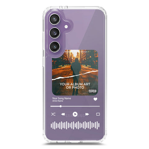 Samsung Galaxy S24 FE Cover - Personalised Album Art Series - Clear Phone Case - Soft Silicon Borders