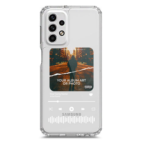 Samsung Galaxy A23 Cover - Personalised Album Art Series - Clear Phone Case - Soft Silicon Borders