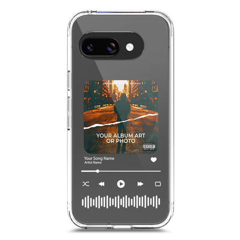 Google Pixel 9a Cover - Personalised Album Art Series - Clear Phone Case - Soft Silicon Borders