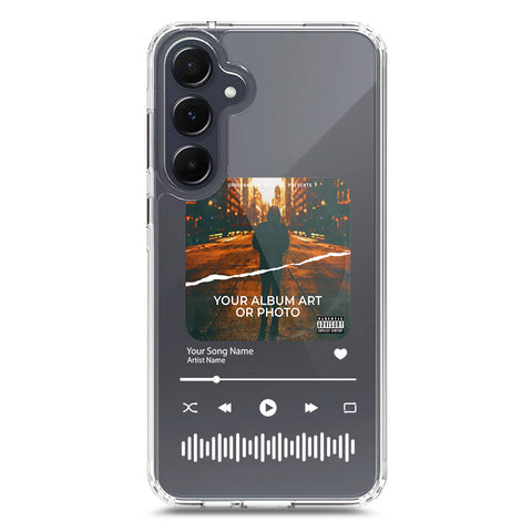 Samsung Galaxy A55 Cover - Personalised Album Art Series - Clear Phone Case - Soft Silicon Borders