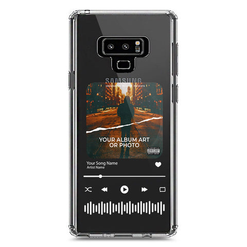 Samsung Galaxy Note 9 Cover - Personalised Album Art Series - Clear Phone Case - Soft Silicon Borders
