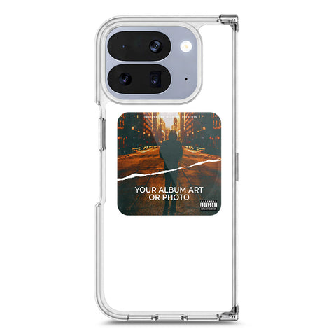 Google Pixel 10 Pro Fold Cover - Personalised Album Art Series - Clear Phone Case - Soft Silicon Borders