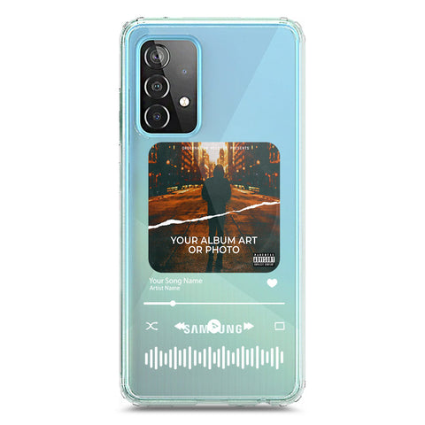 Samsung Galaxy A52 Cover - Personalised Album Art Series - Clear Phone Case - Soft Silicon Borders