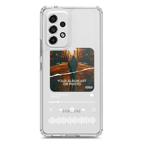 Samsung Galaxy A53 5G Cover - Personalised Album Art Series - Clear Phone Case - Soft Silicon Borders