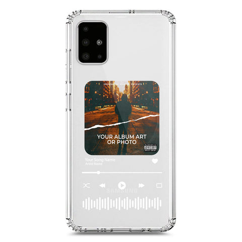 Samsung Galaxy A71 Cover - Personalised Album Art Series - Clear Phone Case - Soft Silicon Borders