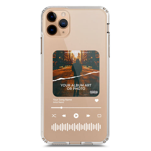 iPhone 11 Pro Max Cover - Personalised Album Art Series - Clear Phone Case - Soft Silicon Borders