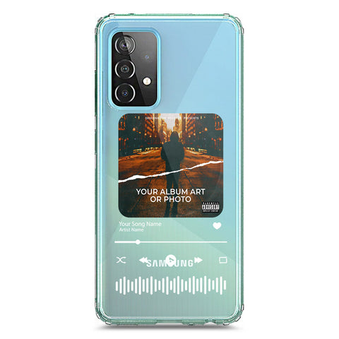 Samsung Galaxy A72 Cover - Personalised Album Art Series - Clear Phone Case - Soft Silicon Borders