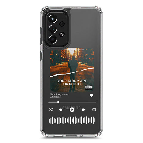Samsung Galaxy A73 5G Cover - Personalised Album Art Series - Clear Phone Case - Soft Silicon Borders