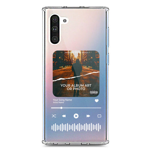 Samsung Galaxy Note 10 Cover - Personalised Album Art Series - Clear Phone Case - Soft Silicon Borders