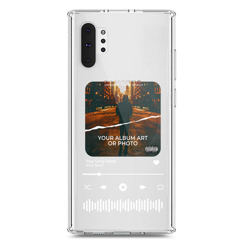 Samsung Galaxy Note 10 Plus Cover - Personalised Album Art Series - Clear Phone Case - Soft Silicon Borders