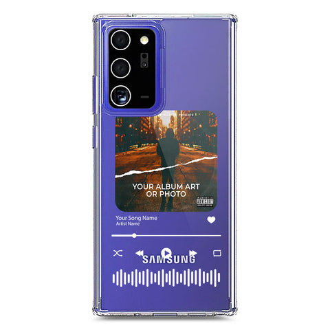 Samsung Galaxy Note 20 Ultra Cover - Personalised Album Art Series - Clear Phone Case - Soft Silicon Borders