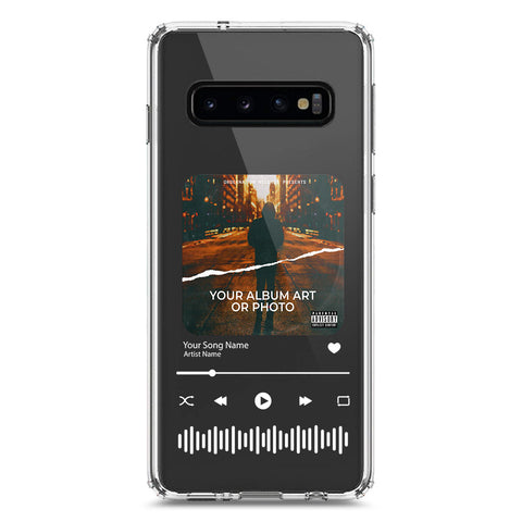 Samsung Galaxy S10 Cover - Personalised Album Art Series - Clear Phone Case - Soft Silicon Borders