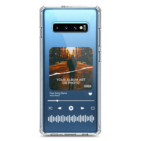 Samsung Galaxy S10 Plus Cover - Personalised Album Art Series - Clear Phone Case - Soft Silicon Borders