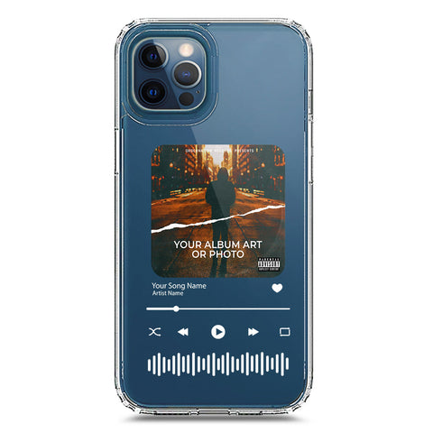 iPhone 12 Pro Max Cover - Personalised Album Art Series - Clear Phone Case - Soft Silicon Borders