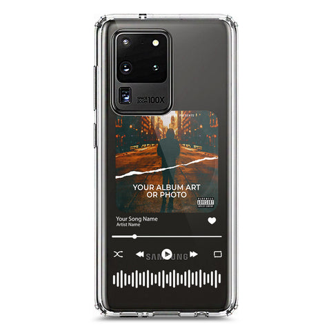 Samsung Galaxy S20 Ultra Cover - Personalised Album Art Series - Clear Phone Case - Soft Silicon Borders