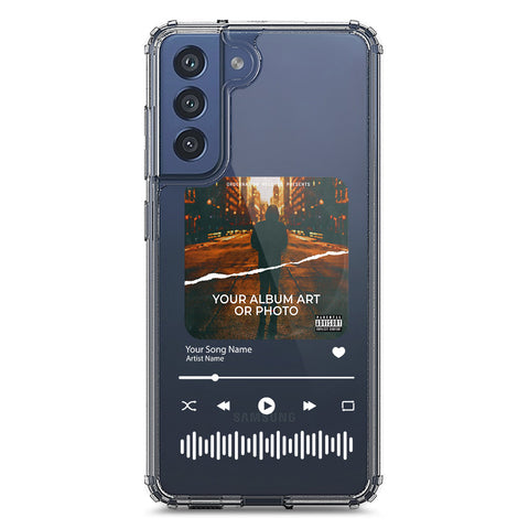 Samsung Galaxy S21 FE 5G Cover - Personalised Album Art Series - Clear Phone Case - Soft Silicon Borders