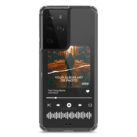 Samsung Galaxy S21 Ultra 5G Cover - Personalised Album Art Series - Clear Phone Case - Soft Silicon Borders