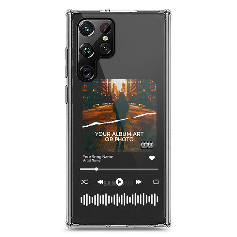 Samsung Galaxy S22 Ultra 5G Cover - Personalised Album Art Series - Clear Phone Case - Soft Silicon Borders