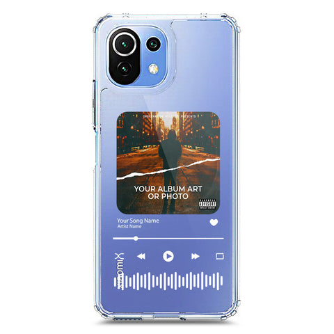 Xiaomi Mi 11 Lite Cover - Personalised Album Art Series - Clear Phone Case - Soft Silicon Borders